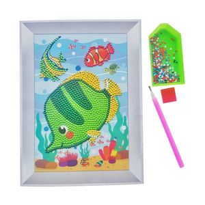 Vendita calda fai da te unicorno scintillio di gemme arte kit di dinosauro Set giocattolo regalo pittura con diamante adesivo per bambini - Product Image 4