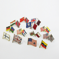 Épingles à revers personnalisées en métal avec logo, émail doux et dur, nouvelle ère, deux drapeaux croisés de pays : Israël, Bangladesh, Palestine, Syrie