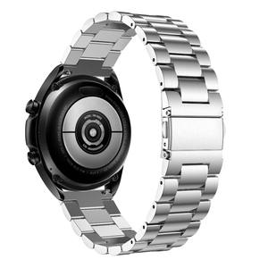 Correas de <span class=keywords><strong>Reloj</strong></span> <span class=keywords><strong>Inteligente</strong></span> de 18mm 20mm 22mm para Samsung, Garmin, Huawei, Accesorios Plateados de Lujo para <span class=keywords><strong>Hombre</strong></span>, Correas de Acero Inoxidable - Product Image 3