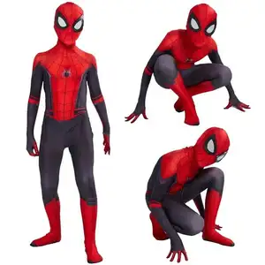 Haute qualité Spider-Man loin de la maison Costume Animation américaine Cosplay film héros Spider Man vêtements