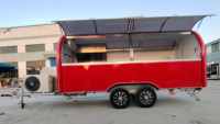 Perro caliente carro remolque churros carro vending carro/cocina móvil/catering remolque de Google Baidu CE