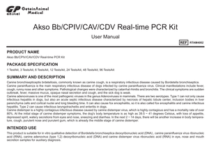 Kit PCR en temps réel <span class=keywords><strong>Akso</strong></span> Bb/CPIV/CAV/CDV pour la détection qualitative in vitro de l'acide désoxyribonucléique de Bordetella Bronchiseptica - Product Image 2