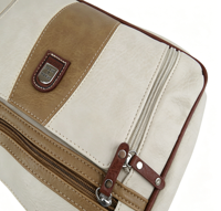 Modische Damen PU-Leder Schultertasche mit Zwei Trageriemen Reißverschluss Tragbare Handtasche mit Eigenem Logo OEM ODM für Frauen