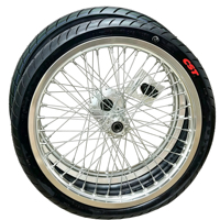 Kit de roues tout-terrain, jantes argentées de 17 pouces équipées de pneus à crampons CST haute adhérence pour Sur-Ron Light Bee