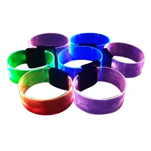 Wholesale TPU light guide strip magnetic wrist strap led light flashing bracelet concert support props can be customized logo