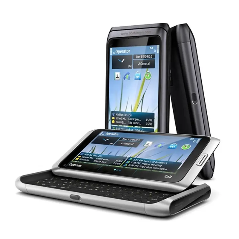 สำหรับ E7ปลดล็อคโทรศัพท์มือถือ3กรัม WIFI GPS 8MP แป้นพิมพ์ QWERTY Symbian ^ 3หน้าจอสัมผัสโทรศัพท์มือถือ