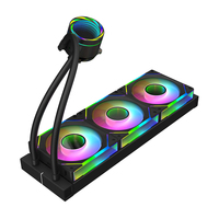 Refroidisseur liquide pour processeur 394 mm, 250 W TDP, synchronisation ARGB, ventilateur à roulement fluide PWM 120 mm, 67,96 CFM, compatible Intel LGA1700 et AM4, pour PC.