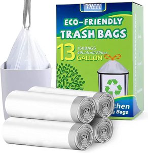 Sacs poubelles biodégradables transparents, résistants, pour la maison, la salle de bain, le bureau - Product Image 1
