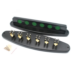 En bois Noir De <span class=keywords><strong>Billard</strong></span> et De Mur De <span class=keywords><strong>Billard</strong></span> Cue Bâtons Rack Titulaire pour 6 Indices sur Vente - Product Image 1