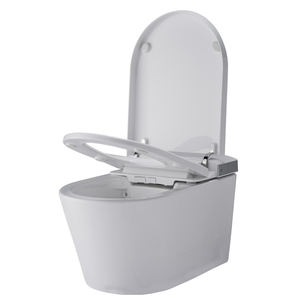 Inodoro Inteligente Moderno de Pared con Material Cerámico, Control Remoto, Luz <span class=keywords><strong>Nocturna</strong></span> y Calefacción en el Asiento, Nuevo Diseño - Product Image 3