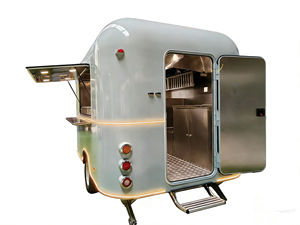 Remolque de Comida Móvil de Acero Inoxidable VIC con Servicio de Dulces y Papas Fritas, Unidad Multifuncional para Exteriores - Product Image 2