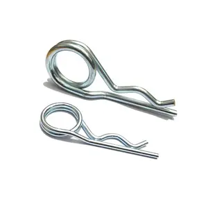 Din11024 Top high all size silver stainless steel R type cotter pins spring clip