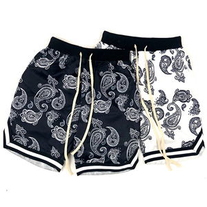 King Mcgreen Star Anacardo Flor Verano Pantalones de secado rápido Seda de hielo Hombres Pantalones de chándal de baloncesto sueltos Pantalones cortos deportivos Casuales - Product Image 2