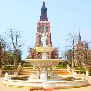 Fontaine de statue de <span class=keywords><strong>petit</strong></span> garçon urinant en bronze avec sculpture murale en marbre - Product Image 5