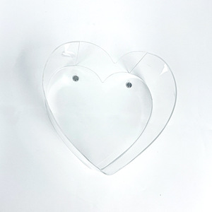 Yun Zhuo Acrylic Wall Mounted Display <b>Box</b> 31.5x14.5x30 Cm Heart Shape Storage <b>Shelf</b> For Home Decor - Product Image 1
