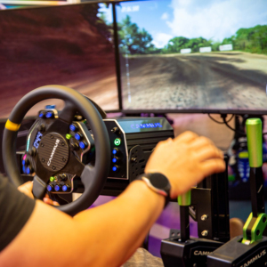 CAMMUS Simulateur de formation à la conduite automobile <span class=keywords><strong>Volant</strong></span> de course <span class=keywords><strong>Sim</strong></span> à entraînement direct et à pédale pour les jeux - Product Image 1