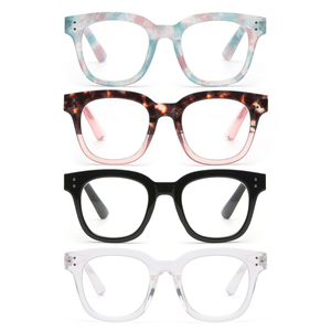 Gafas de Lectura con Montura Cuadrada Gruesa Transparente, Dioptrías de +1.0 a +<span class=keywords><strong>4.0</strong></span>, Anti Luz Azul, Listas para Enviar - Product Image 1