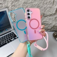 Étui magnétique en TPU effet caméléon Bright Shadow pour S25 FE/S26 A55 A06 – Coque de protection intégrale ultra-fine pour téléphone portable