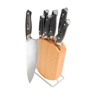 Juego De Cuchillos <span class=keywords><strong>Para</strong></span> <span class=keywords><strong>Chef</strong></span>, conjunto profesional De Cuchillos De cocina De acero inoxidable con bloque, 7/14 Uds. - Product Image 1