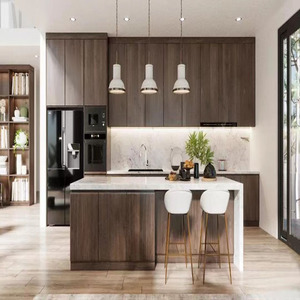 Yeni stiller tasarımlar Modern bluz kaliteli özel lake <span class=keywords><strong>PVC</strong></span> Modern tarzı mutfak dolabı - Product Image 3