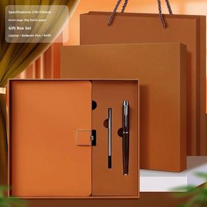 Luxury Business Journals Organizer Printed Hardback Paper Corporate PU Leather Embossed Customizable A5 <b>Diary</b> <b>Notebook</b> Gift Set - Product Image 5