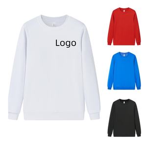 Chemise décontractée sportive rétro à manches longues et col rond, 250 GSM, avec logo personnalisé imprimé/brodé, 100% polyester, anti-plis, unisexe - Product Image 1