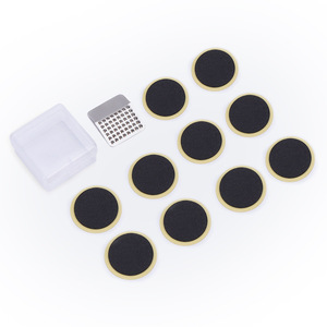 Parches de reparación de neumáticos de bicicleta Yueli, kit de 6 parches de espuma sin pegamento con caja de plástico para reparar neumáticos de bicicleta de montaña - Product Image 2