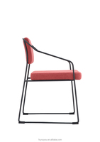 Chaise de bureau moderne pour visiteurs en tissu confortable avec ascenseur à dossier bas pour réunion de conférence et hôtel