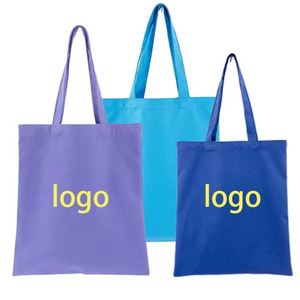 Custom Printed Recycle <b>Plain</b> Organic Cotton Tote Bag <b>Large</b> Size Reusable <b>Canvas</b> Cotton Shopping Bag - Product Image 1