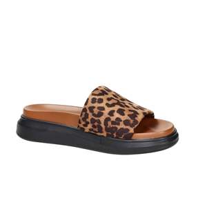 Ciabatte Donna Low Slipper SASS250261 con Stampa Leopardata Color Tortora, Sandali con Plateau, Scarpe Comode alla Moda per Donne - Product Image 6
