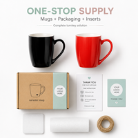 Lot de tasses à café en céramique vierges personnalisables pour la vente en gros, avec marqueurs de peinture, pinceaux, non toxiques, résistants à la cuisson à haute température, sans danger pour les aliments, étanches et compatibles lave-vaisselle