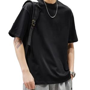 T-shirt oversize à coupe ample pour homme, 100% coton, épaules tombantes, streetwear, qualité, logo personnalisé, t-shirt uni - Product Image 3