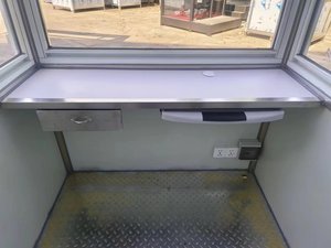 2024 cabina de boletos al aire libre de bajo costo Casa de Guardia caja de centinela <span class=keywords><strong>Shein</strong></span> Metal contenedor de plástico quiosco casa prefabricada para Georgia - Product Image 4