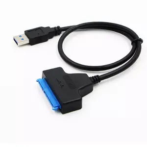 <span class=keywords><strong>สาย</strong></span>เคเบิล<span class=keywords><strong>ต่อ</strong></span>ขยายฮาร์ดดิสก์ภายนอกแบบ USB 3.0 ถึง 2.5 นิ้ว SATA III สำหรับคอมพิวเตอร์แล็ปท็อปใหม่ พร้อมสายถักป้องกันสัญญาณรบกวน 22 พิน สำหรับเดสก์ท็อป - Product Image 1