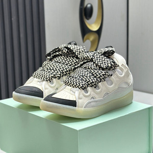 Chaussures de marche décontractées d'hiver Lanvine, tendance sportive rétro de luxe, doublure en maille respirante, fermeture éclair, pour hommes et femmes - Product Image 2