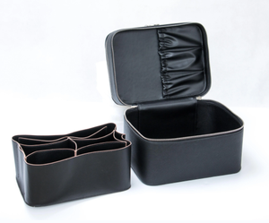 <strong>Double</strong> <strong>Layers</strong> Vanity Makeup <strong>Case</strong> for Cosmetics Organization Customized Cosmetic <strong>Case</strong> Stylish Travel Makeup Bag Organizer - Product Image 5