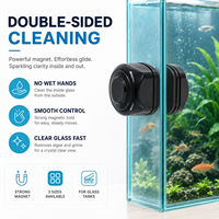 Nettoyeur magnétique pour mini-aquarium, fabricant, brosse double face, vente en gros, OEM/ODM, respectueux de l'environnement
