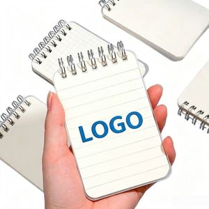 Libreta Personalizada con Logotipo A7, Mini Libreta de Espiral, Portátil, de Bolsillo, Páginas en Blanco, 80 Hojas, para Tomar Notas, Dibujar, Listas de Viaje - Product Image 1