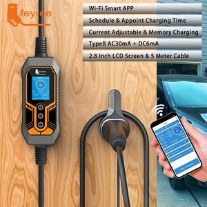 Estación de Carga Portátil para Vehículos Eléctricos Feyere 7KW 32A GBT, Cargador Rápido con Control por WIFI y Aplicación - Product Image 5