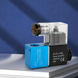 Воздушный пилотный клапан 2V025-08 <span class=keywords><strong>2</strong></span> положения <span class=keywords><strong>2</strong></span>-ходовой Пневматический электромагнитный клапан для цилиндра - Product Image 3