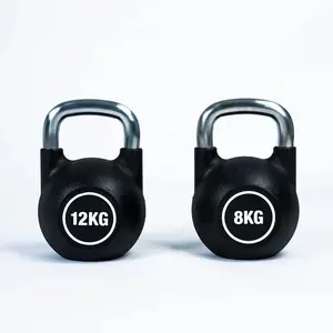 Gummi-Kettlebell kaufen Fitnessgeräte Großhandel Gummi-Kettlebell Fitness individuelles Wettkampf-Kettlebell-Set