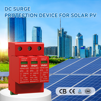 Parafoudre DC 1000V Type 2 3P 20kA-40kA pour système solaire photovoltaïque, protection contre la foudre, IP20 25ns
