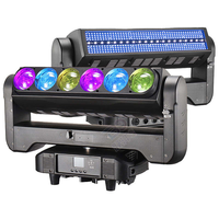 Projecteur de scène LED double face 6x60W à pixels, zoom, stroboscope, faisceau DMX RGBW IP20 - Vente Flash Exceptionnelle