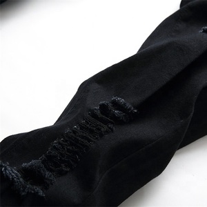 Nuevos Pantalones Vaqueros Negros Teñidos para Hombre, Suaves, Transpirables, Casuales, de Pierna Recta y Ajustados - Product Image 6