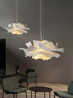 Lustre moderne à LED en forme de fleur pour la maison, restaurant, style nordique simple pour la décoration intérieure de la chambre et de la salle à manger
