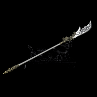 Chine Longquan Couteau À Thé Miniature Arme Froide Modèle Vert Dragon Yanyue Couteau Thé Aiguille En Acier Inoxydable Forgeage