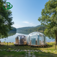 Dômes de tente géodésiques pour piscine extérieure, maison à bulles, chambre ciel étoilé pour villas, parcs extérieurs