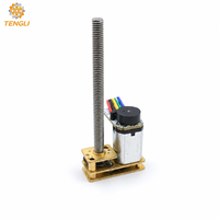 Motorreductor de CC con escobillas GM1024-N20 de 12 mm, caja de engranajes metálica con engranajes rectos, codificador magnético 3/7/12PPR, eje roscado para aplicaciones en ventiladores y embarcaciones