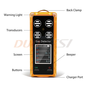 เครื่องตรวจจับก๊าซหลายชนิด DUOTESI, ความแม่นยำสูง, ชาร์จซ้ำได้, รับประกัน 12 เดือน, สำหรับ O2/CH4/CO/H2S, ความปลอดภัยทางการเกษตร/อุตสาหกรรม/ห้องปฏิบัติการ, ขายดี - Product Image 6