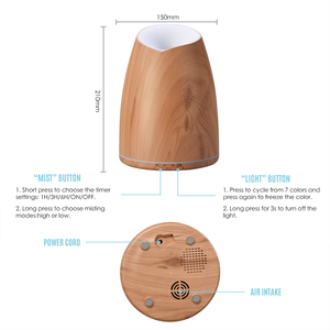 500ml điện tinh dầu khuếch tán hạt gỗ hương liệu máy tạo độ ẩm với điều khiển từ xa Bảo hành 1 năm - Product Image 5